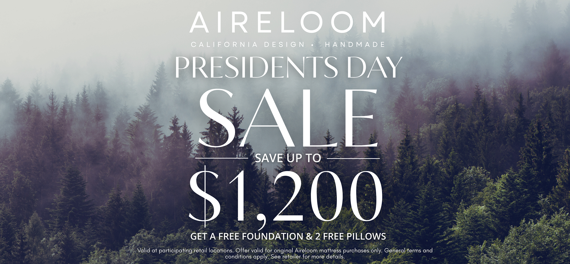 Aireloom Presidents Day Sale