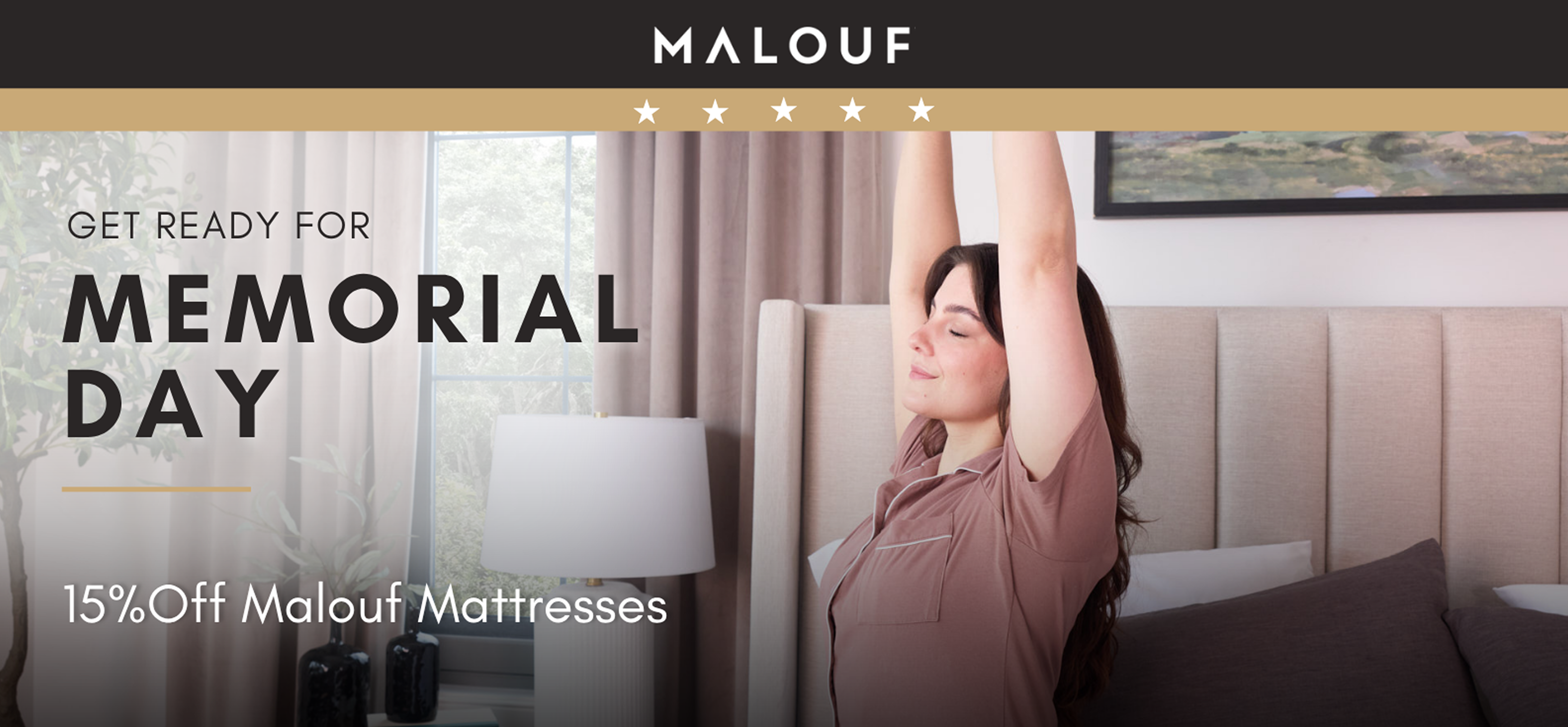 Enjoy 15% Off Malouf Mattresses