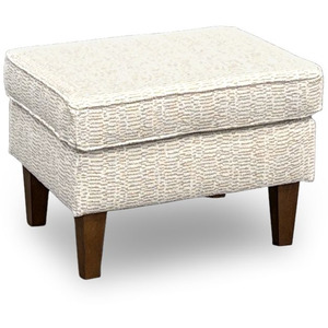 F45 Fabric Ottoman - Dark Walnut