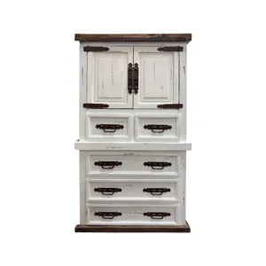 Armoire - White Distressed