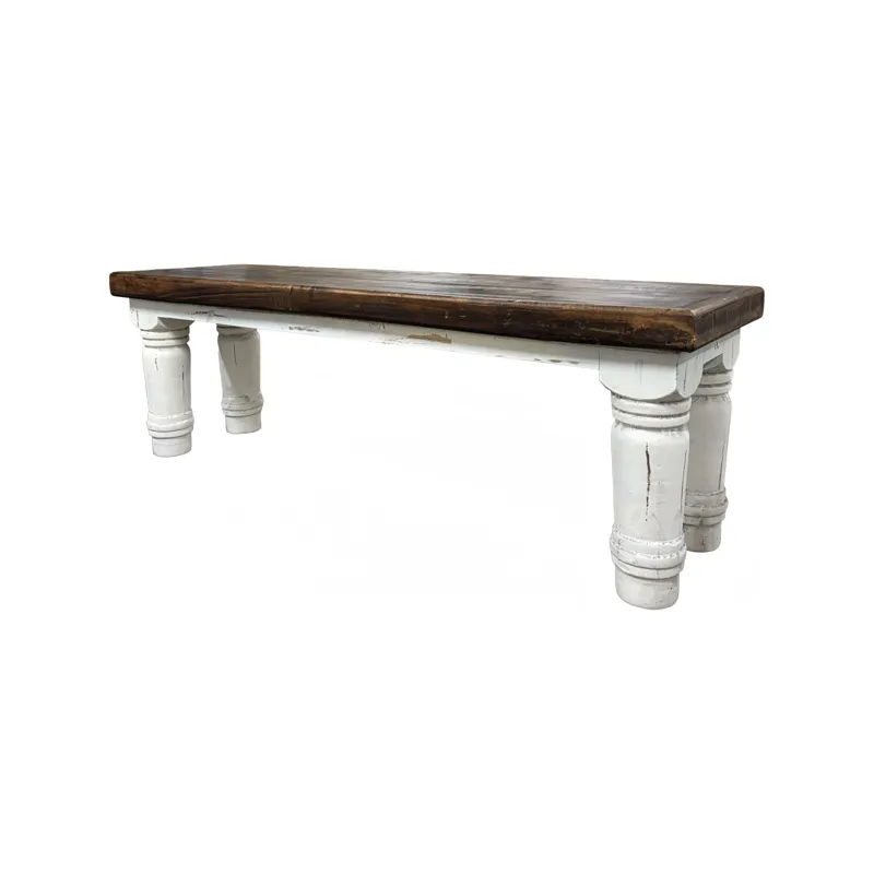 Bench - White Distressed
