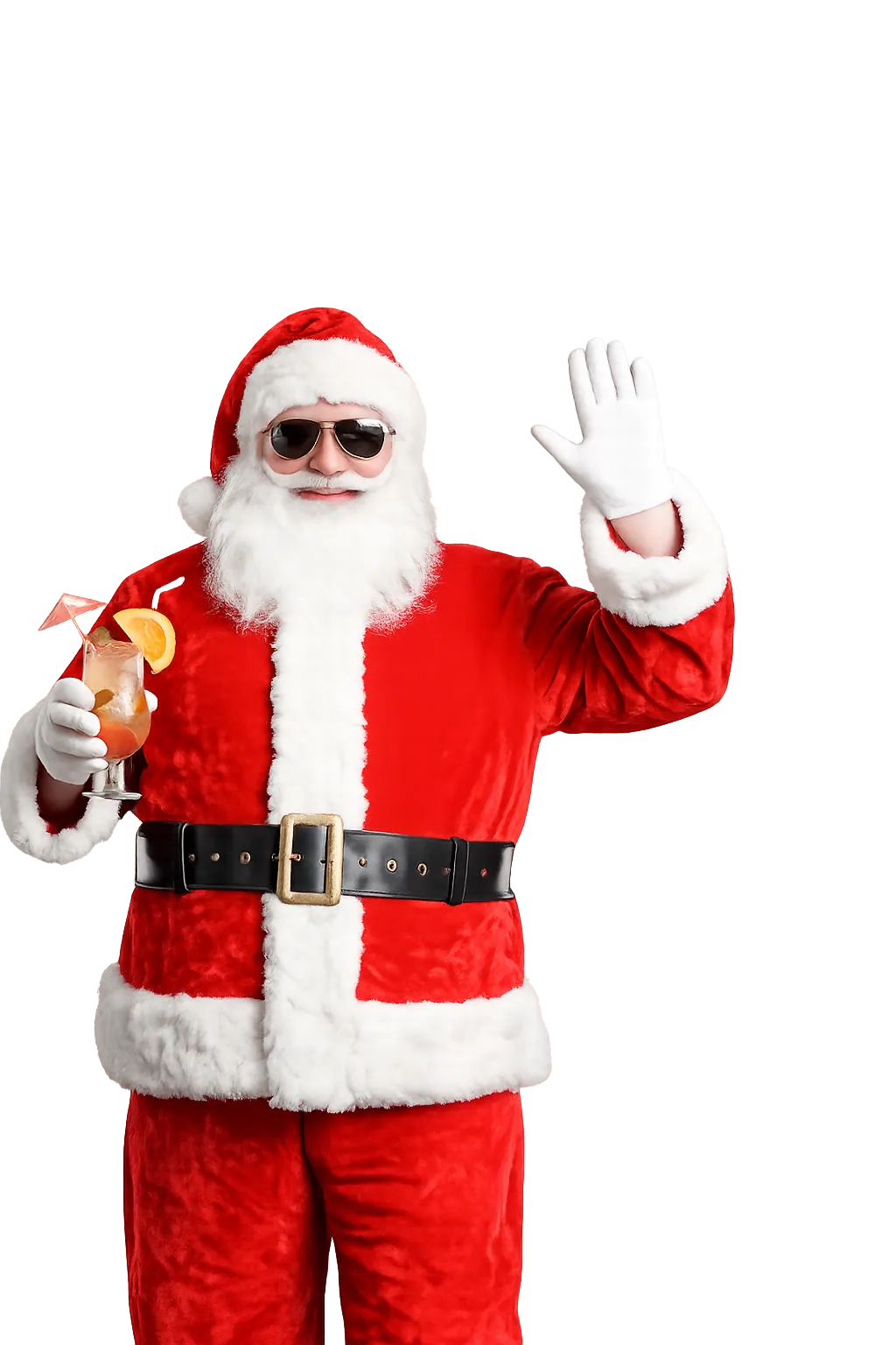Santa waving