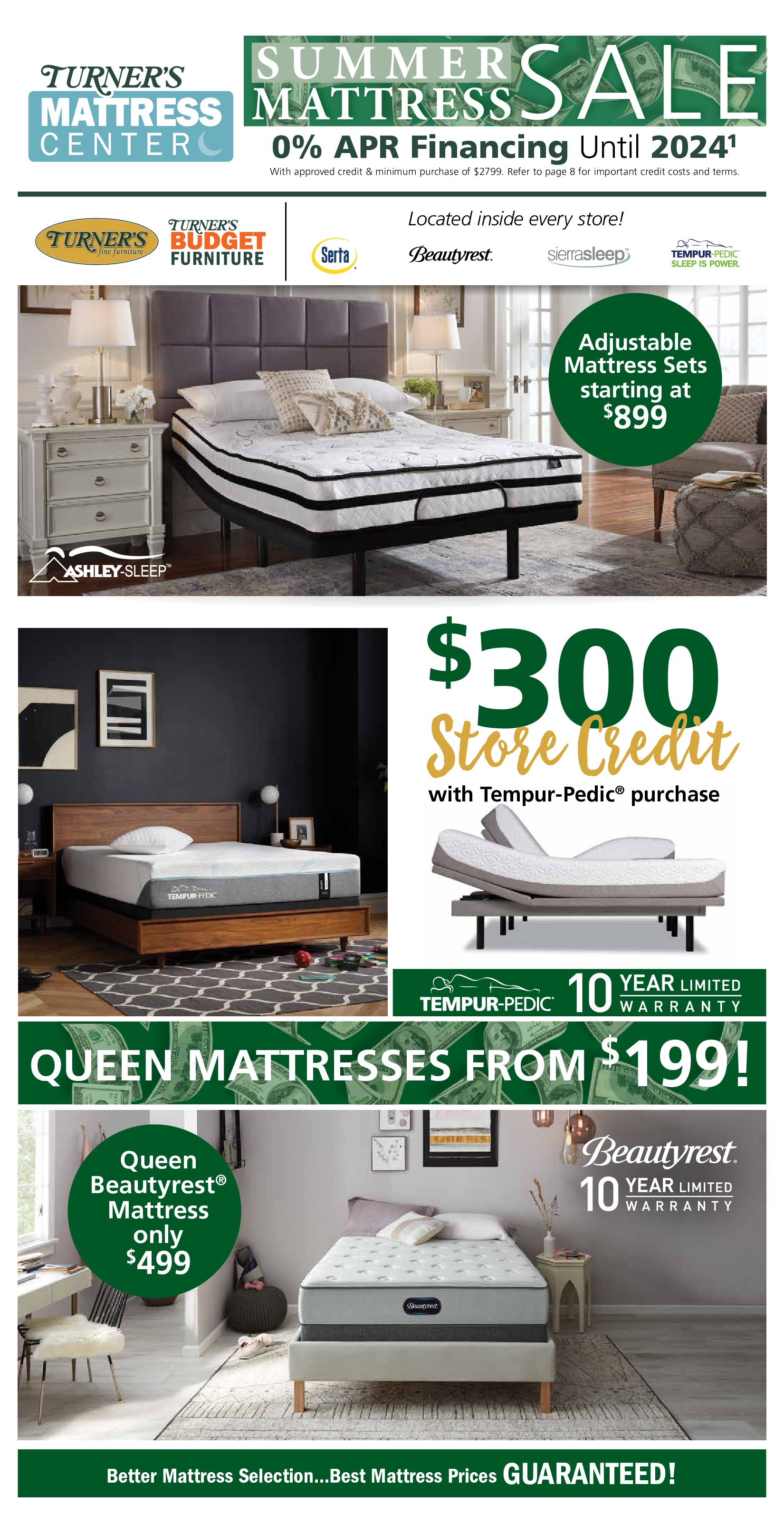 40/40/40 Sale Turner's Budget Furniture