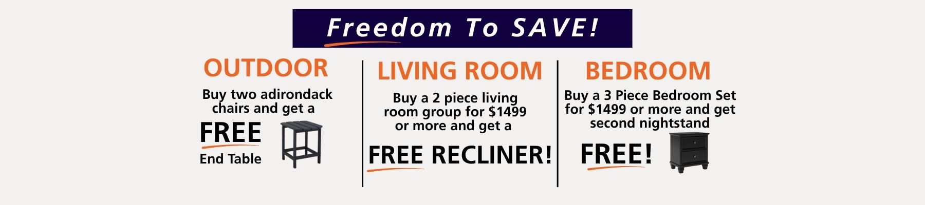 FREEDOM TO SAVE BUDGET 