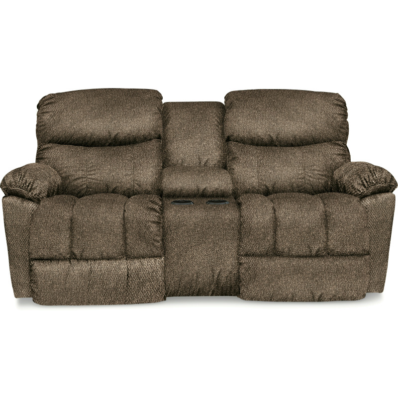 Morrison Reclining Loveseat w/ Console 490766 by LaZBoy Furniture at