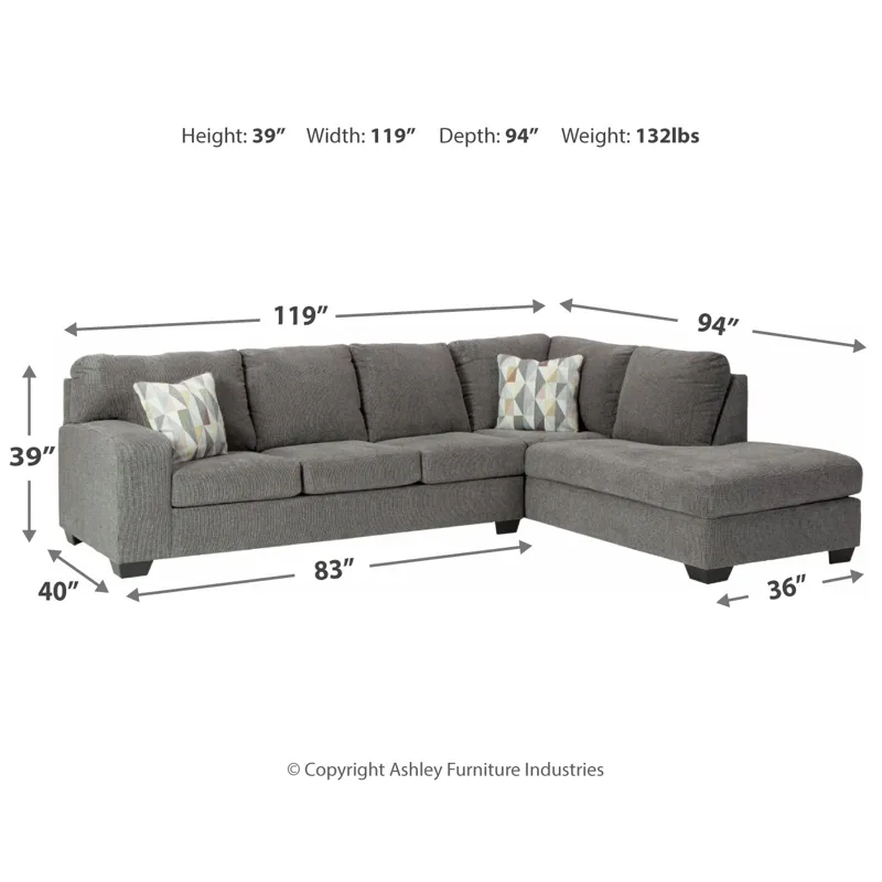 Dalhart 2-Piece Sectional with Chaise