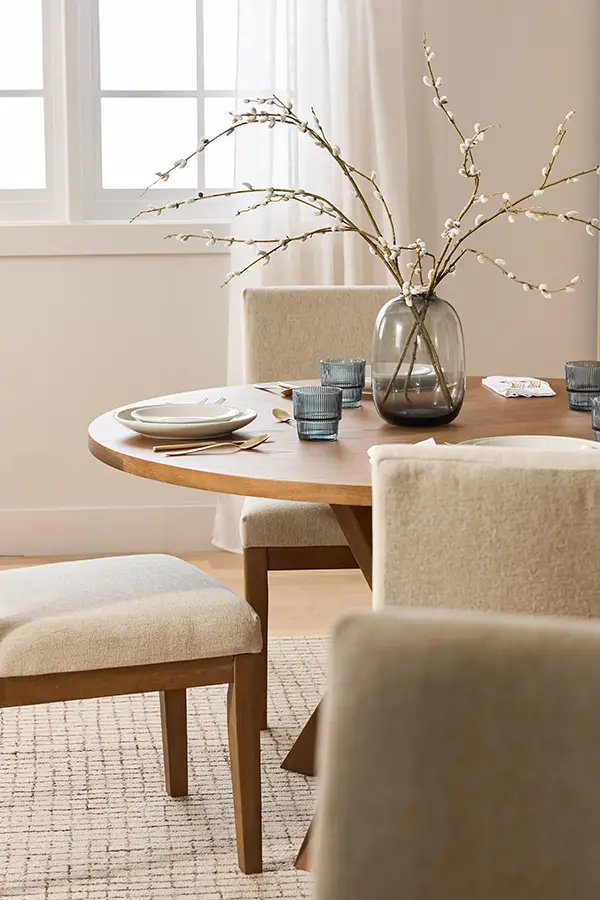 Dining table and chairs