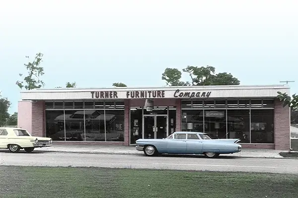 A historic Turner Furniture storefront