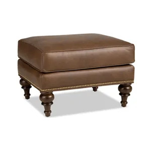CM Leather Ottoman