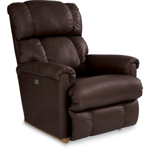 La-Z-Boy Leather Power Rocker Recliner w/ Headrest & Lumbar 