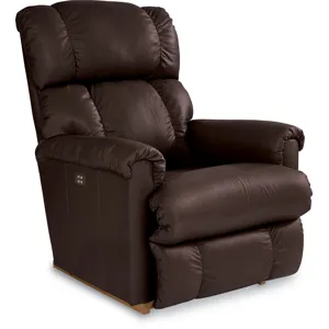 La-Z-Boy Leather Power Rocker Recliner w/ Headrest & Lumbar 