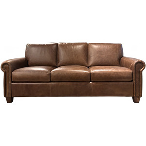 Queen Leather Sleeper Sofa 
