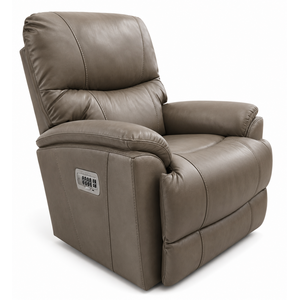 La-Z-Boy Leather Power Rocking Recliner w/ Headrest & Lumbar