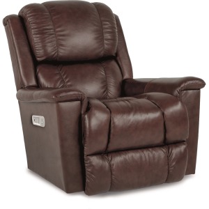 La-Z-Boy Leather Power Rocking Recliner w/ Headrest & Lumbar 