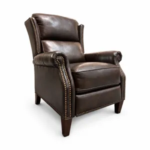 Leather Wing Back Recliner