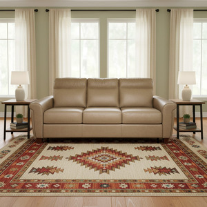 Leather Sleeper Sofa 