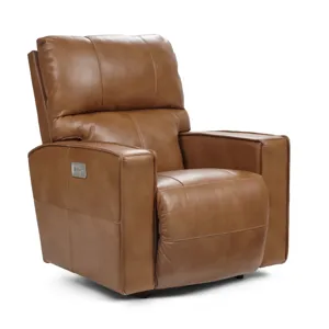 La-Z-Boy Leather Power Rocking Recliner w/ Headrest & Lumbar