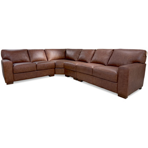 4 Pc Italian Leather Sectional 