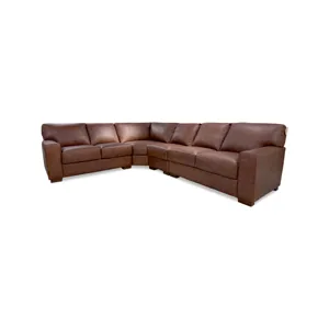 4 Pc Italian Leather Sectional 