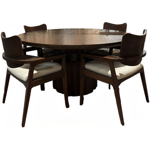 5 PC Dining Set - Dark Walnut