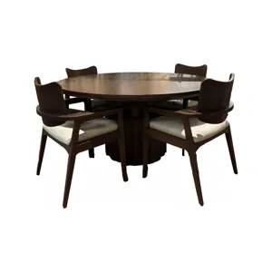 5 PC Dining Set - Dark Walnut