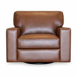 Italian Leather Swivel Chair