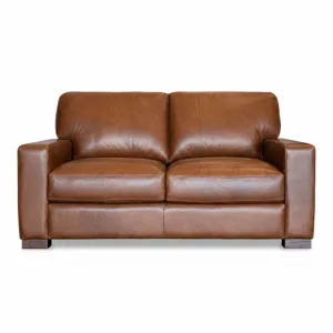 Italian Leather Loveseat