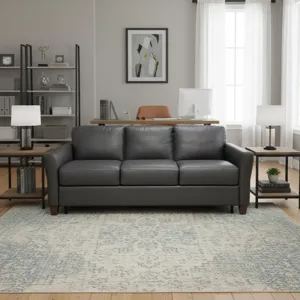 Leather Queen Sleeper Sofa 