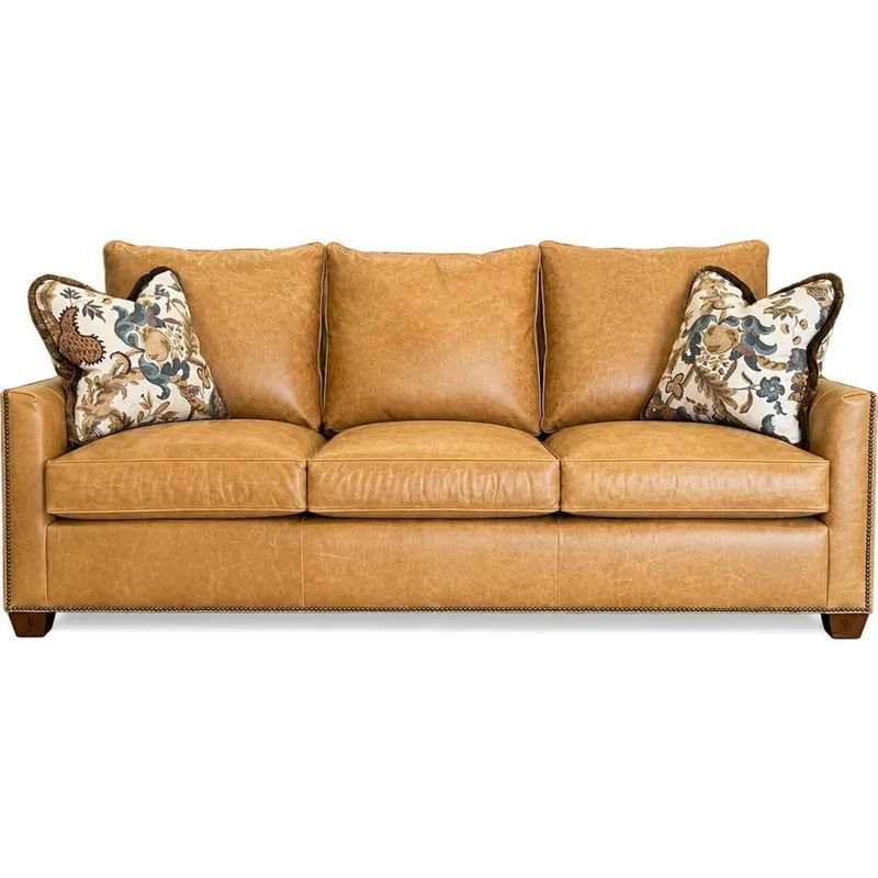Upholstery Edison Sofa 3 Over 3 Leather