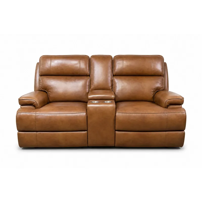Power Leather Loveseat