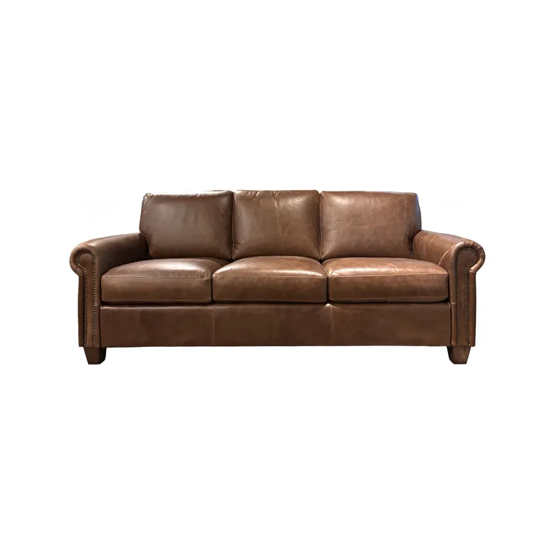 Queen Leather Sleeper Sofa 