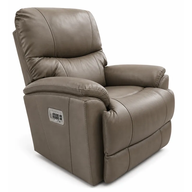 La-Z-Boy Leather Power Rocking Recliner w/ Headrest & Lumbar