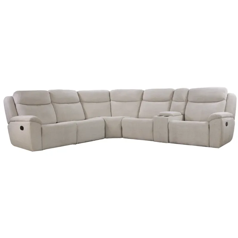 6 Piece Manual Reclining Sectional 