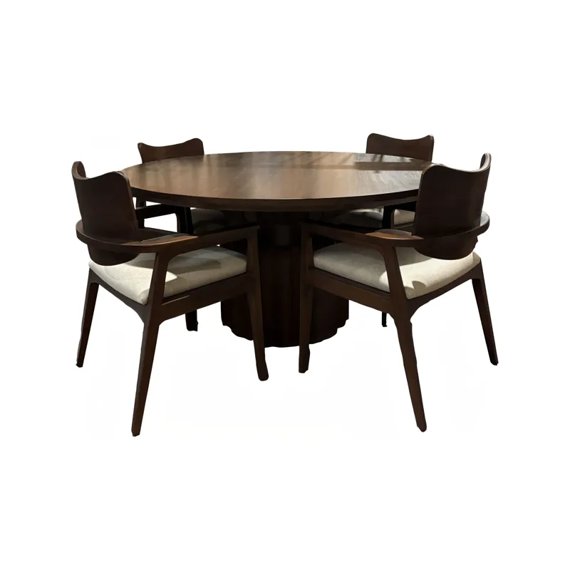 5 PC Dining Set - Dark Walnut