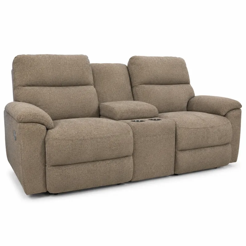 La-Z-Boy Power Reclining Sofa w/ Console Headrest, Lumbar & Wireless Remote 