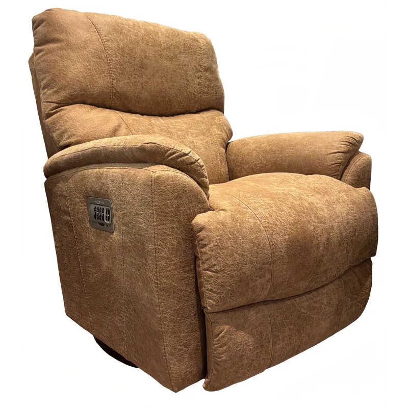 La-Z-Boy Leather Power Rocking Recliner w/ Headrest & Lumbar