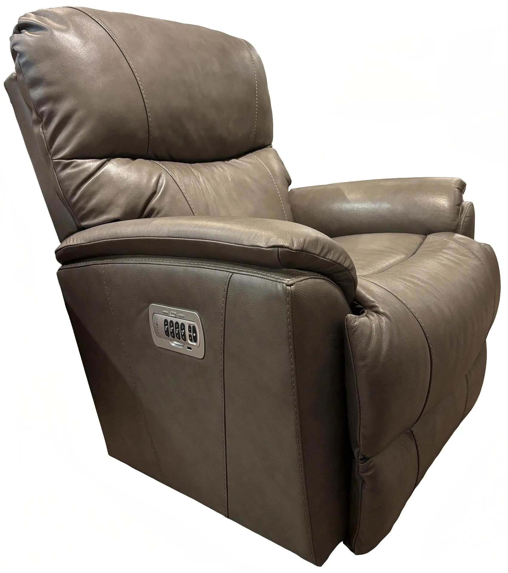 La-Z-Boy Leather Power Rocking Recliner w/ Headrest & Lumbar