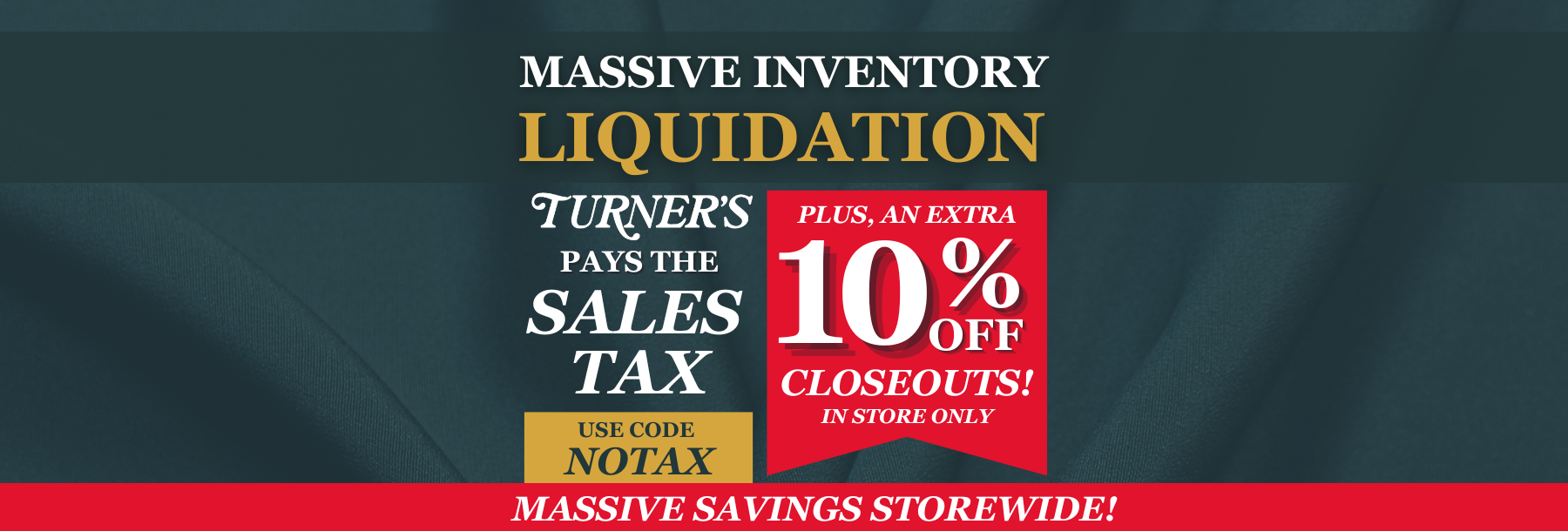 Massive Inventory Liquidation 