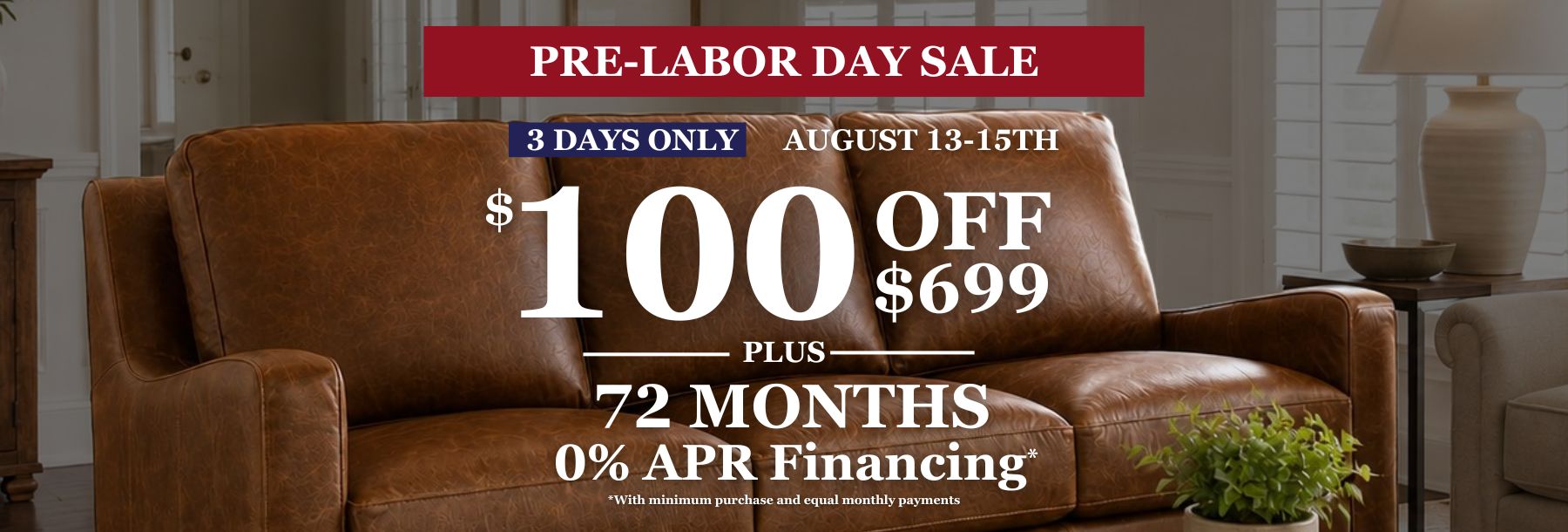 Pre-Labor Day Sale 