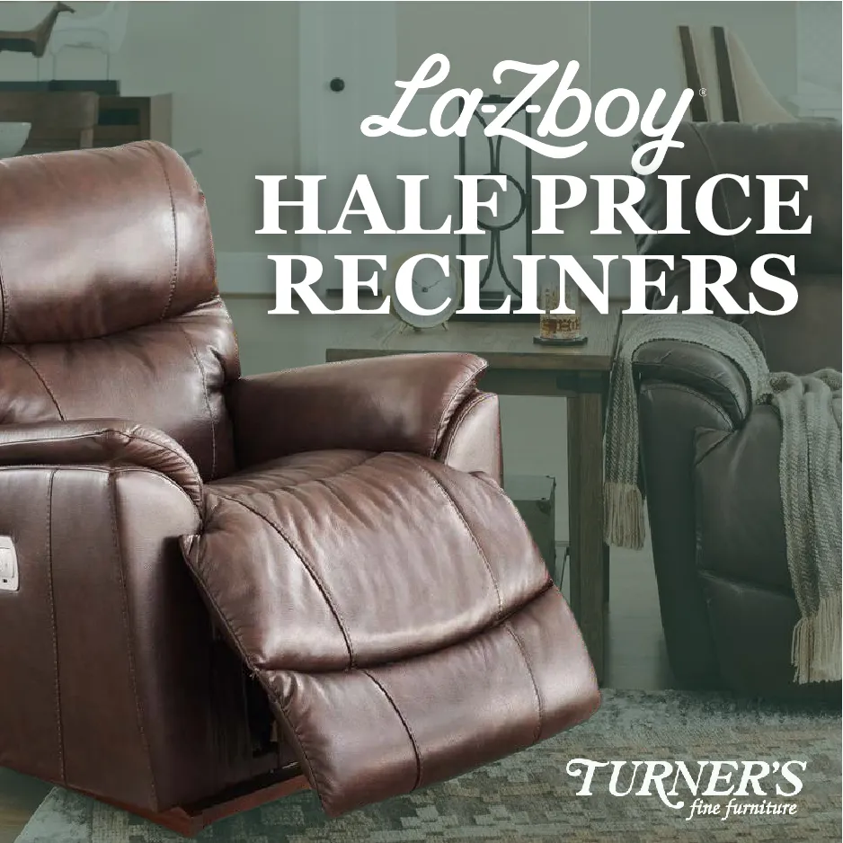 half price recliner fine banner
