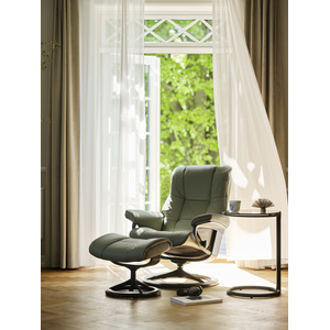 Stressless® Wing Signature Base Recliner with Ottoman available in 3 sizes