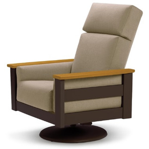 Premier Swivel Rocker With Rustic Arms