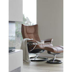 Wing Recliner and Ottoman- Available in 3 sizes & +40 top grain leathers 