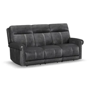 Alexander Power Reclining Sofa with Console, Power Headrest & Lumbar