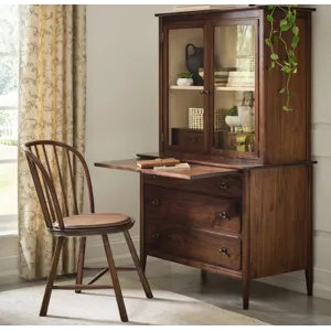 Hudson Valley Pull Out Desk with Hutch