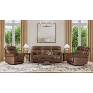 Alexander Power Reclining Sofa with Console, Power Headrest & Lumbar