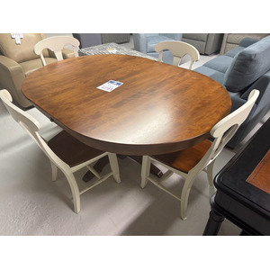 Solid wood dining table & 4 chairs