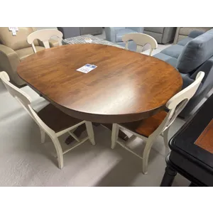 Solid wood dining table & 4 chairs