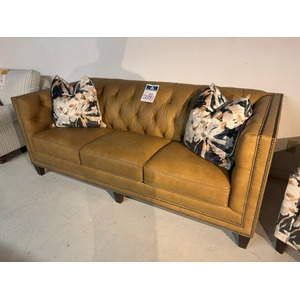 Top grain leather sofa