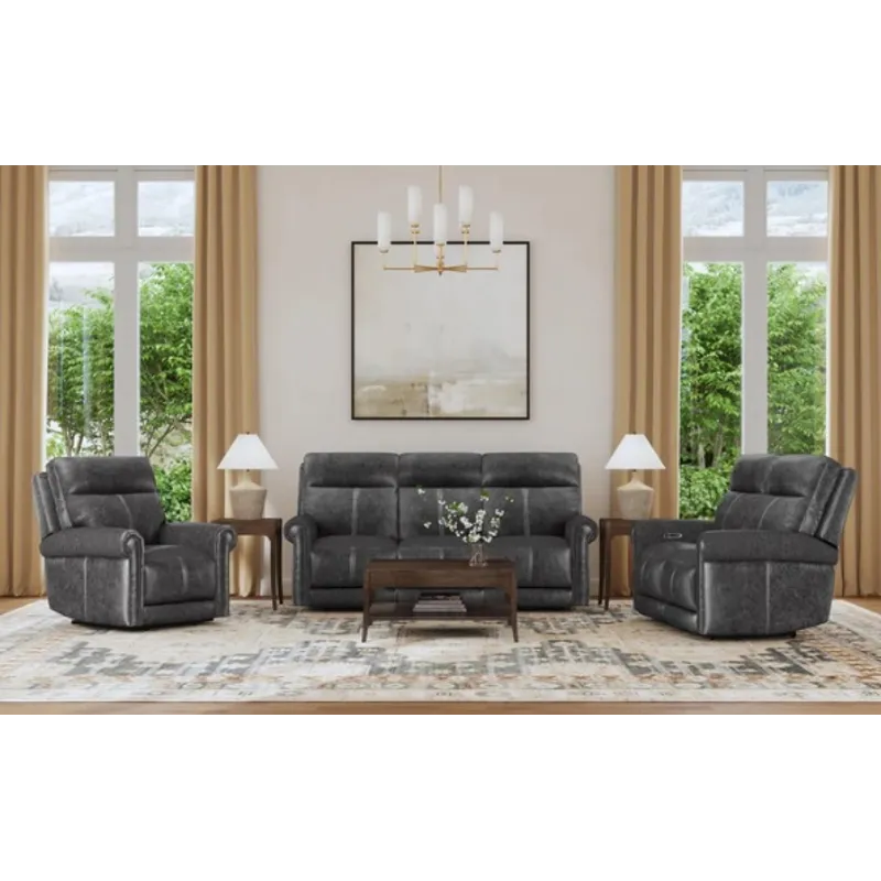 Alexander Power Reclining Sofa with Console, Power Headrest & Lumbar